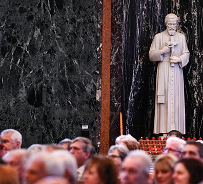 Statue of St. Francis Xavier at the cathedral